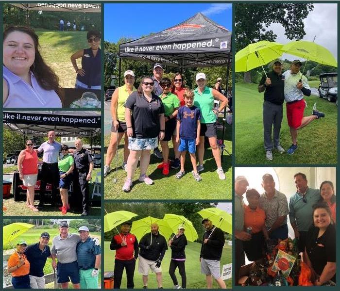 A collage of photos from the various golf tournaments we attended in 2022.
